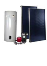 Active and direct solar water heating system